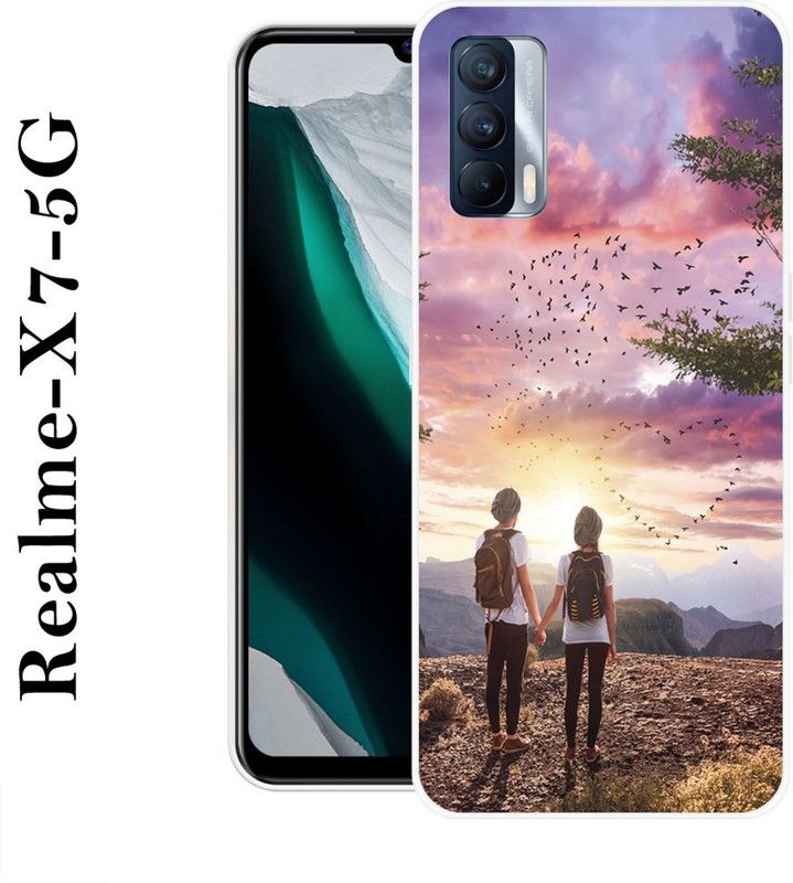 JATLAND Back Cover for Realme X7 5G  (Multicolor, Grip Case, Silicon)