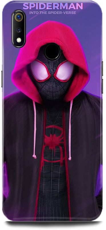 MP ARIES MOBILE COVER Back Cover for realme 3i, RMX1827, Spiderman Logo The Amazing Spiderman Marval Superhero trap spider  (Multicolor, Hard Case, Pack of: 1)