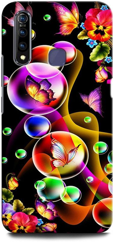 GRAFIQE Back Cover for Vivo Z1Pro 1951/PD1911F_EX BUTTERFLY, BALOON, FLOWER, LOVE  (Multicolor, Shock Proof, Pack of: 1)