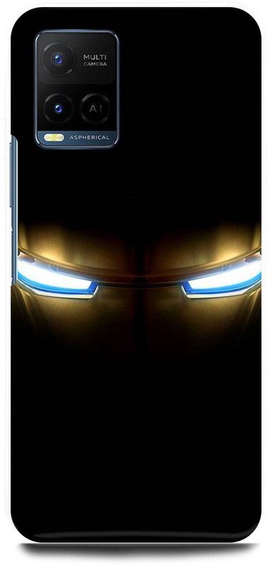 play fast Back Cover for Vivo Y21E IRON, MAN, MARVEL, SUPER, HERO  (Black, Hard Case, Pack of: 1)