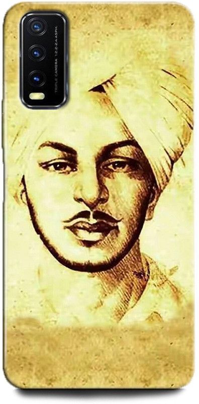INDICRAFT Back Cover for Vivo Y12G, V2068 BHAGAT SINGH, FREEDOM FIGHTER, INDIAN, NATIONAL  (Multicolor, Dual Protection, Pack of: 1)