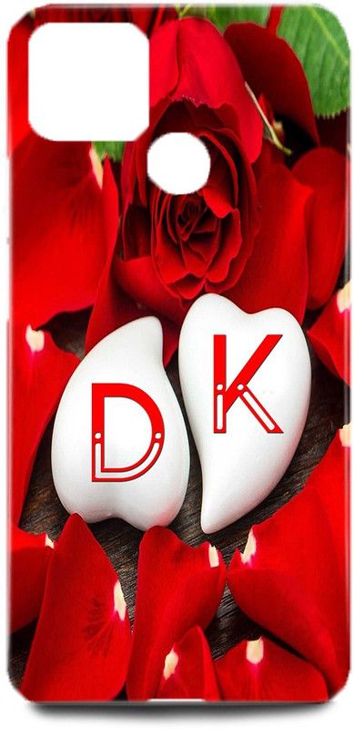 MP ARIES MOBILE COVER Back Cover for Realme C15/RMX2180,D Loves K Name,D Name, K Letter, Alphabet,D Love K NAME  (Multicolor, Hard Case, Pack of: 1)