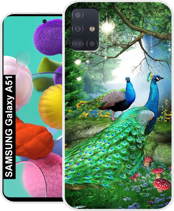 SmartGoldista Back Cover for Samsung Galaxy A51  (Multicolor, Grip Case, Silicon)