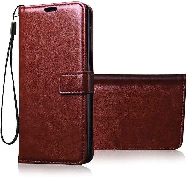 SUVIDHA MOBILE Flip Cover for SAMSUNG M02  (Brown, Black, Shock Proof, Pack of: 1)