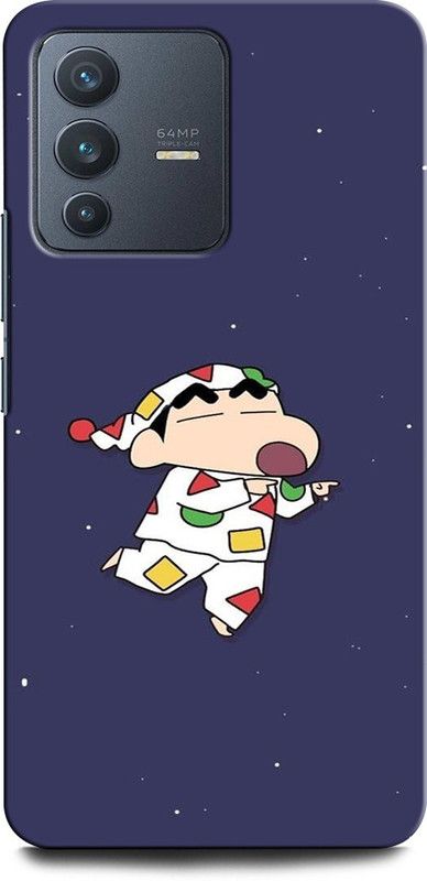 GRAFIQE Back Cover for Vivo V23 Pro 5G SHINCHAN, CARTOON. FUNNY, CUTE, SHINCHAN CAT, CRAYON SHINCHAN  (Multicolor, Shock Proof, Pack of: 1)