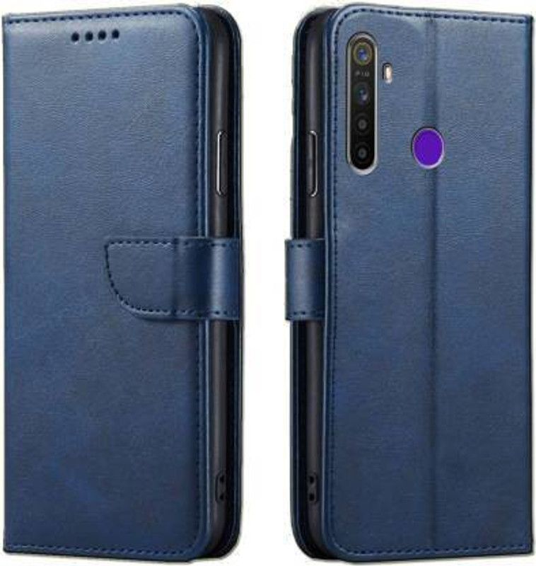 ALLNEEDS Flip Cover for ALLNEEDS Flip Cover (Blue) For REALME 5i (360 Degree Complete Protection Vintage)  (Blue, Cases with Holder, Pack of: 1)