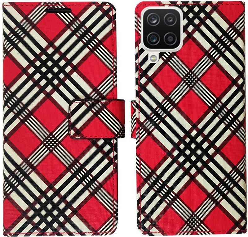 Dhar Flips Flip Cover for Samsung A12, Samsung M12, Samsung F12 in High Quality  (Pink, Pack of: 1)