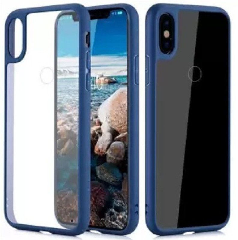 KrKis Back Cover for Vivo Y93  (Blue, Grip Case, Pack of: 1)