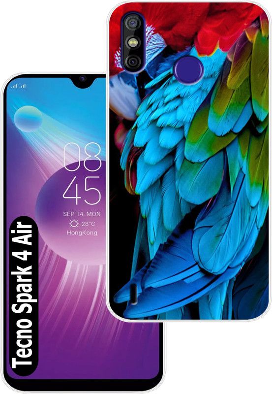 Goldista Back Cover for Tecno Spark 4 Air  (Multicolor, Flexible, Silicon, Pack of: 1)
