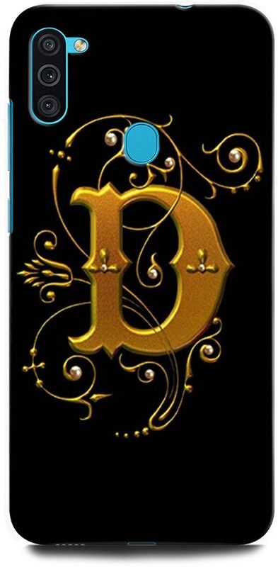 ORBIQE Back Cover for SAMSUNG Galaxy M11  (Black, Gold, Hard Case, Pack of: 1)