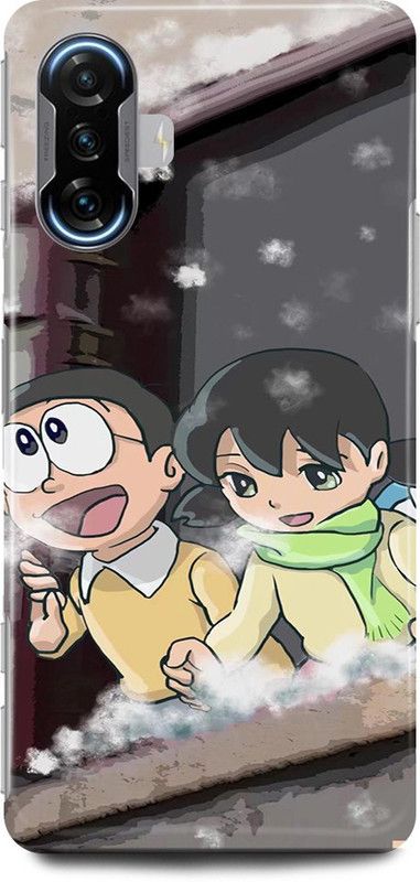 play fast Back Cover for POCO F3 GT DORAEMON, DISNEY, CARTOON, BABY, CARTOON  (Grey, Hard Case, Pack of: 1)