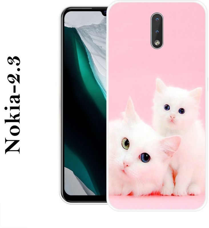 SIMAWAT Back Cover for Nokia 2.3  (Pink, Silicon)