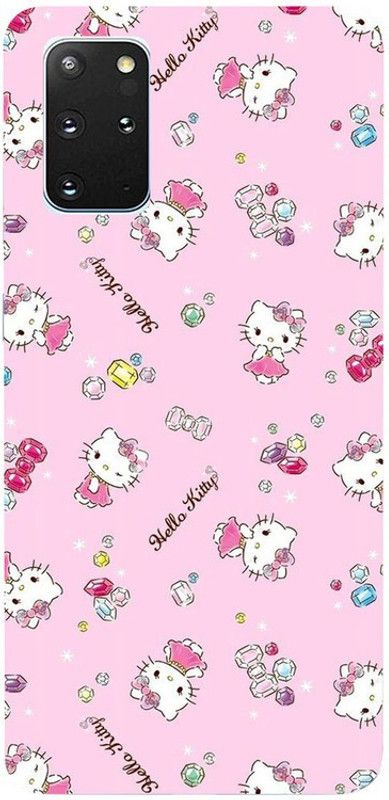 Golden Mask Back Cover for Samsung Galaxy S20 Plus Pink Hello Kitty  (Multicolor, Waterproof, Silicon, Pack of: 1)