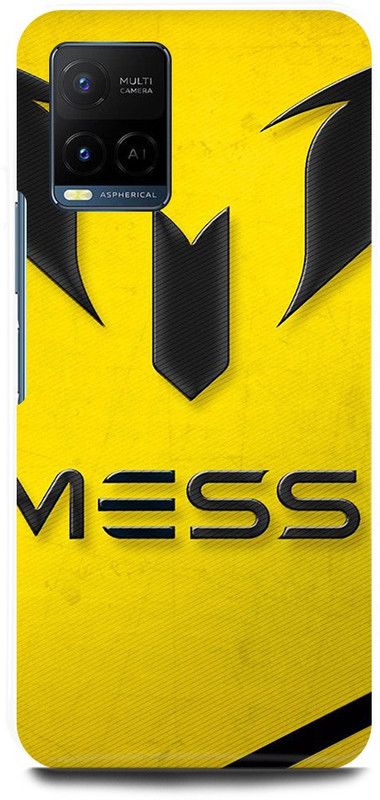DIKRO Back Cover for Vivo Y33T, V2146, MESSI, LIONEL, MESSI, FCB, BARCELONA  (Yellow, Hard Case, Pack of: 1)