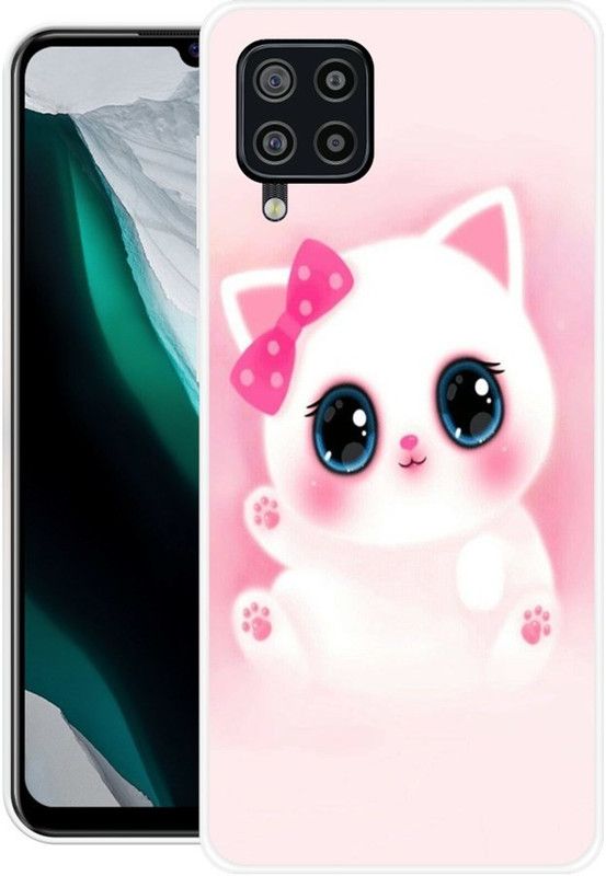 KUDI Back Cover for Samsung Galaxy F22, Samsung Galaxy M32, Samsung Galaxy A22 4G  (Pink, Grip Case, Silicon)