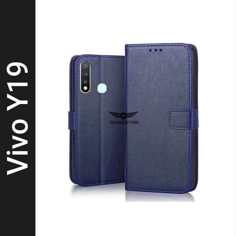 SHINESTAR. Back Cover for Vivo Y19, Vivo U20  (Black, Pack of: 1)
