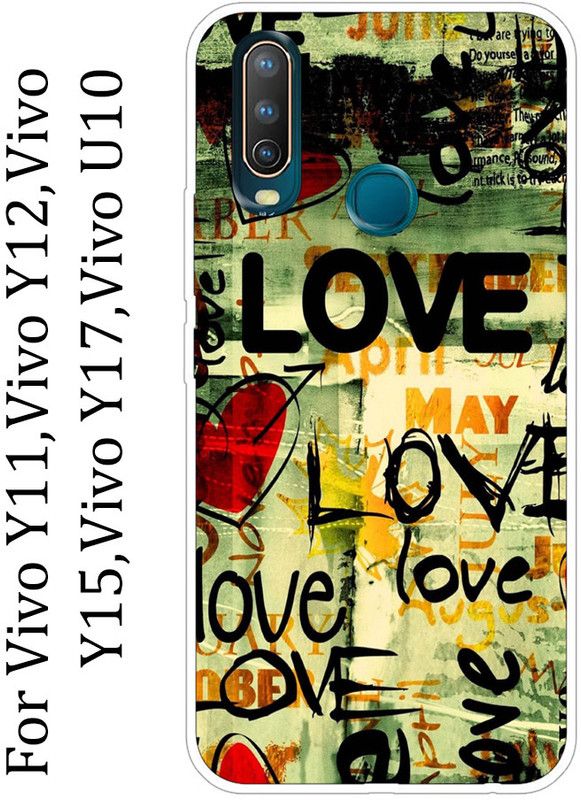 SillyStore Back Cover for vivo Y11, vivo Y12, vivo Y17, vivo U11  (Multicolor, Grip Case, Silicon, Pack of: 1)