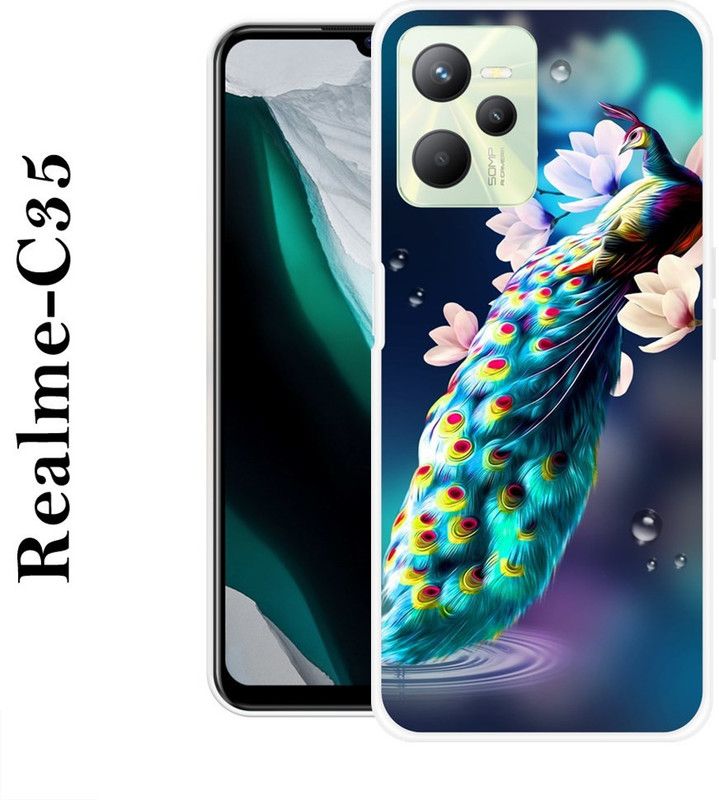 REALKING Back Cover for Realme C35  (Multicolor, Grip Case, Silicon)