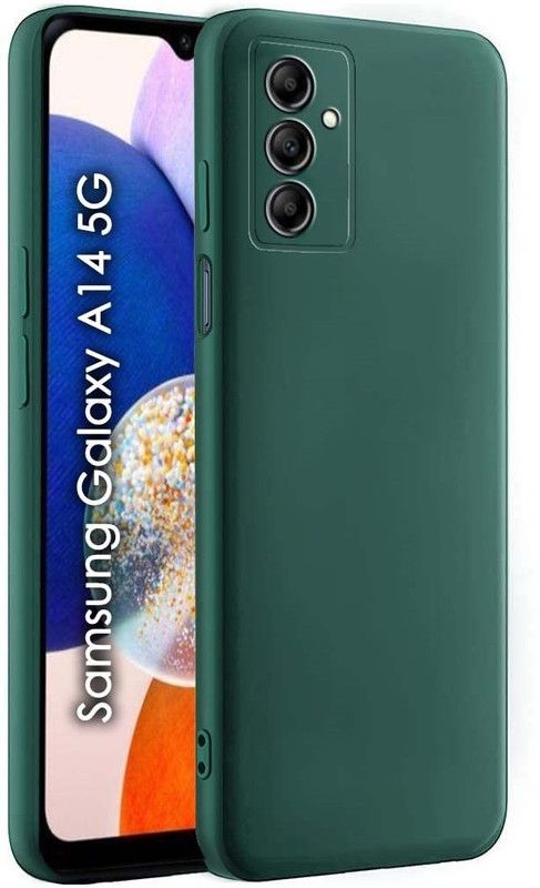 S-Softline Back Cover for Samsung Galaxy A14 5G, Cloth Cushion Buffed corners to protect from shocks and dents  (Black, Pack of: 1)