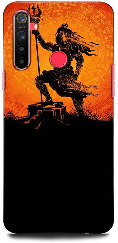 ORBIQE Back Cover for Realme 5 RMX1911 SHIVJI, LORD SHIVA, MAHADEV, BHOLENATH, TRISHUL  (Multicolor, Hard Case, Pack of: 1)