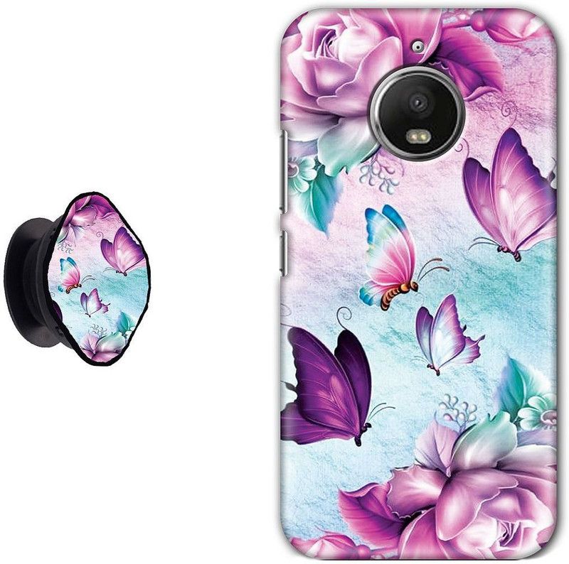 SPBR Back Cover for Motorola Moto E4 Plus  (Blue, Pink)