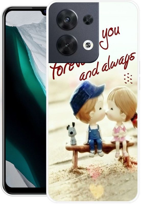 SHIVKUDI Back Cover for Oppo Reno8 5G  (Multicolor, Grip Case, Silicon)