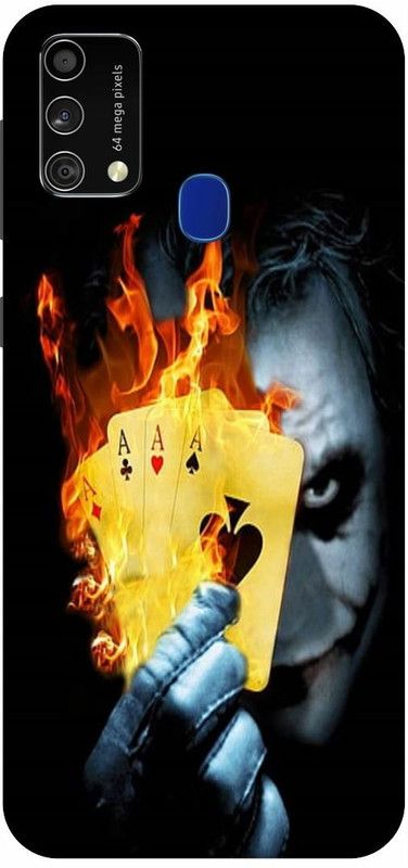 THE NARAYANA COLLECTIONS Back Cover for SAMSUNG GALAXY F41-JOKER,BURN,CARD,IKKA,KING,SMILE,DEVIL  (Multicolor, Hard Case, Pack of: 1)