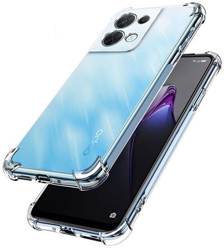 Beingstylish Back Cover for OPPO Reno8 5G  (Transparent, Dual Protection, Silicon, Pack of: 1)