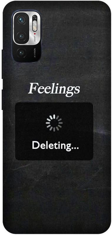 Yoprint Back Cover for REDMI NOTE 10T 5G FEELINGS DELITING PRINTED BACK COVER  (Multicolor, Hard Case, Pack of: 1)