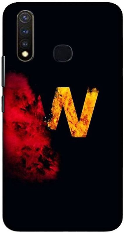 CROKIAN Back Cover for Vivo Y19 N Letter Back Cover  (Multicolor, Hard Case, Pack of: 1)