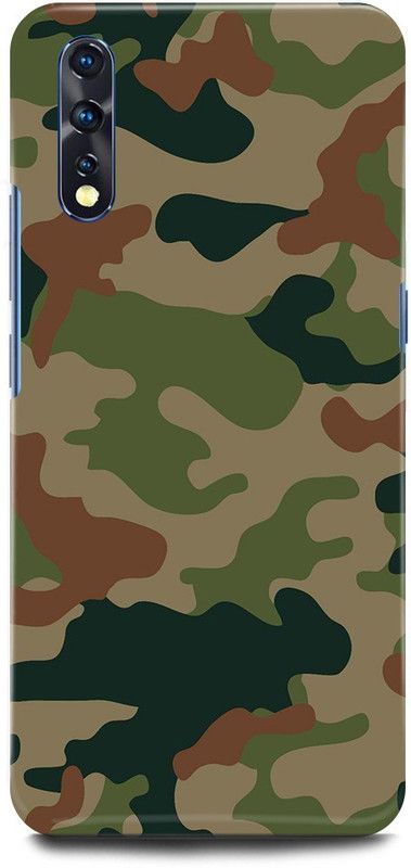 JUGGA Back Cover for Vivo S1, 1907, INDIAN, ARMY, TEXTURE, DRESS  (Khaki, Hard Case, Pack of: 1)