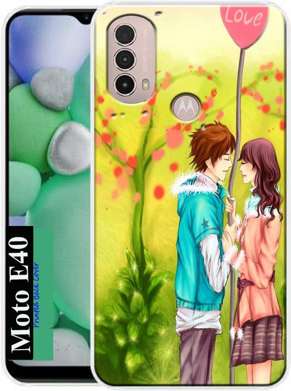 HEXAcase Back Cover for Moto E40, Motorola Moto E40, Motorola E40  (Multicolor, Dual Protection, Silicon, Pack of: 1)