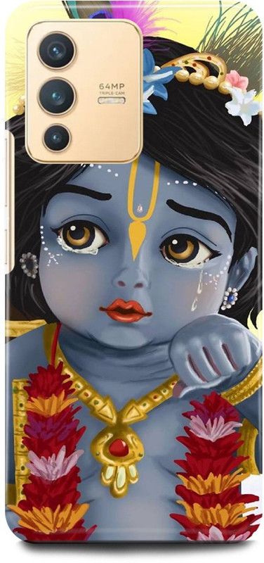 FIKORA Back Cover for Vivo V23 5G , V2130, RADHA, KRISHNA, KISHAN, KANHAIYA, KANHAJI  (Blue, Hard Case, Pack of: 1)