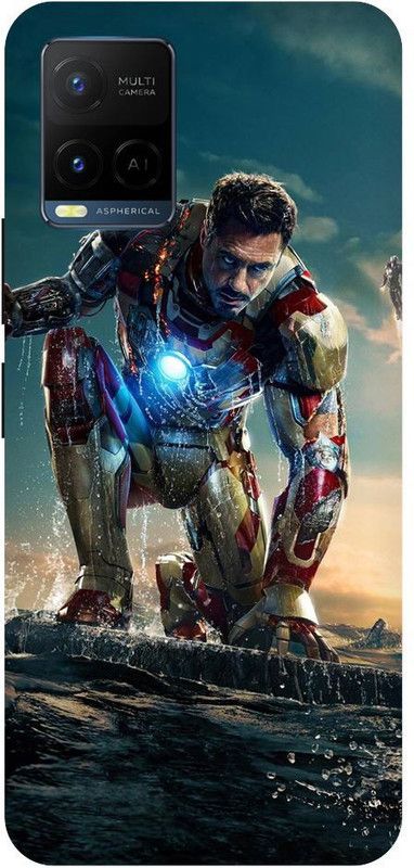 Zaplab Back Cover for Vivo Y33s, V2109, Iron Man Avenger Printed Back Cover  (Multicolor, Hard Case, Pack of: 1)