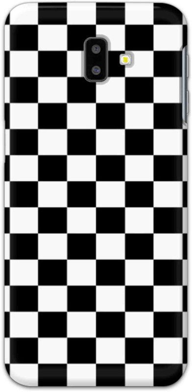 NDCOM Back Cover for Samsung Galaxy J6 Plus Black And White Color Blocks Printed  (Multicolor, Hard Case, Pack of: 1)