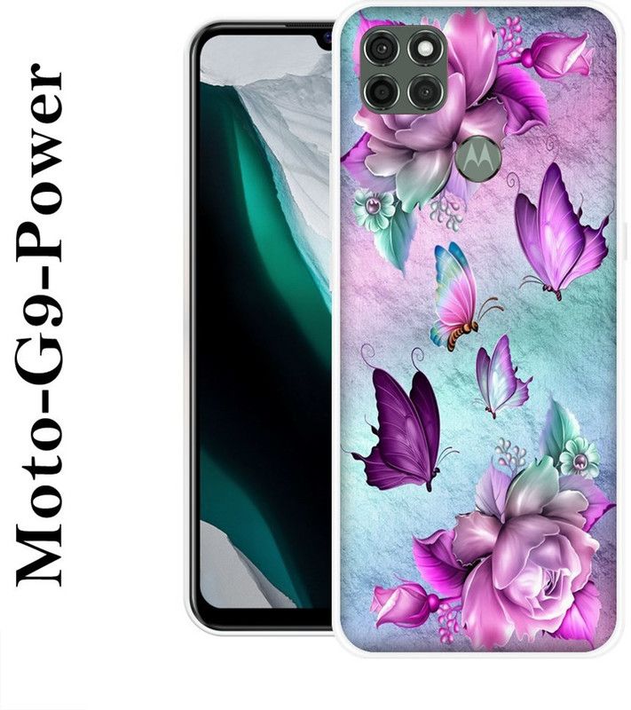 VITARO Back Cover for Motorola Moto G9 Power  (Purple, Blue, Grip Case, Silicon)