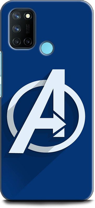 Afterglow Back Cover for Realme 7i AVENGERS LOGO, AVENGERS SIGN, MARVEL, AVENGER, COMIC  (Multicolor, Shock Proof, Pack of: 1)
