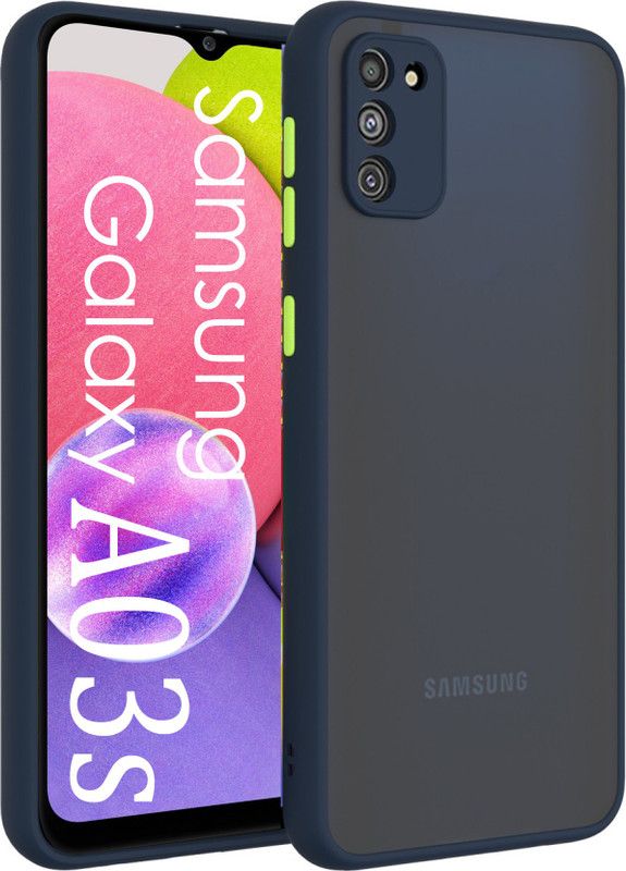 CaseWEB Back Cover for SAMSUNG Galaxy A03s  (Blue, Hard Case, Pack of: 1)