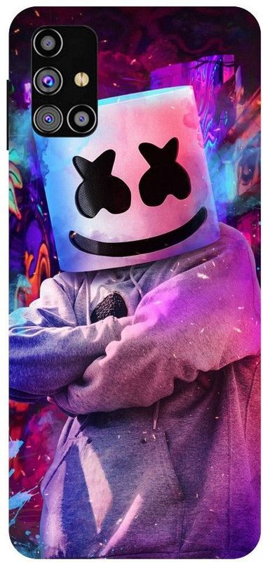 URCHIN Back Cover for Samsung M30s Marshmello, EDM, DJ, Famious, marshmello, singer  (Multicolor, Shock Proof, Pack of: 1)