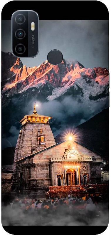 UMPRINT Back Cover for Oppo A33/Oppo CPH2137 Kedarnath Shiv Ji Temple Printed Back Cover  (Multicolor, Hard Case, Pack of: 1)