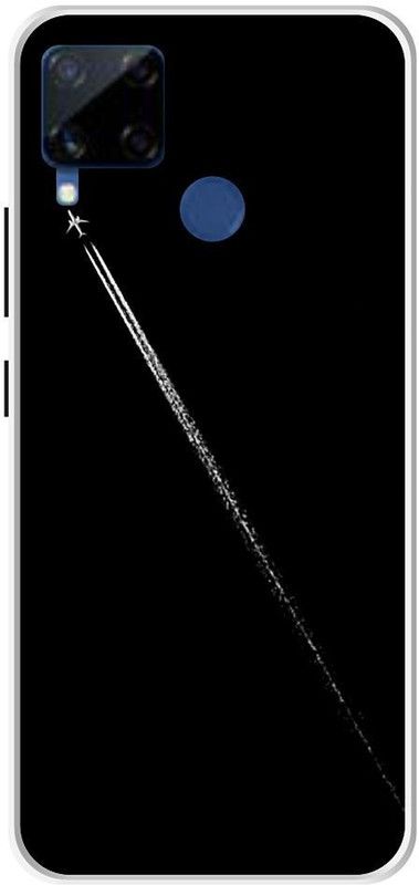 ZIGTOZAG SHOPPE Back Cover for Realme C15  (Black, Hard Case)
