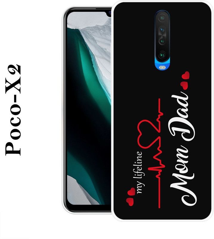 Sswastik Back Cover for Poco X2  (Black, Grip Case, Silicon)
