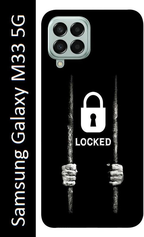 Gabroo Back Cover for Samsung Galaxy M33 5G, Samsung M33 5G, Sam M33 5G  (Black, White, Grip Case, Silicon, Pack of: 1)