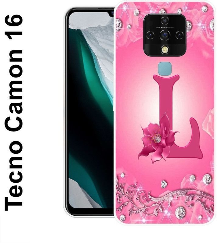 redfly Back Cover for Tecno Camon 16  (Pink, Grip Case, Silicon)