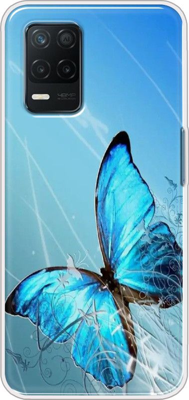 Hansviprint Back Cover for Realme 8 5G  (Blue, Grip Case, Silicon, Pack of: 1)