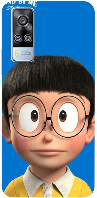 Skyhawk Back Cover for Vivo Y51(2020) Nobita With Blue Background  (Multicolor, Waterproof, Silicon, Pack of: 1)