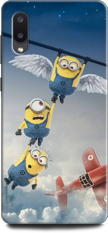 Afterglow Back Cover for SAMSUNG Galaxy M02 MINIONS, CUTE, FUNNY, CARTOON, MINIONS CUTE, CUTE  (Multicolor, Shock Proof, Pack of: 1)