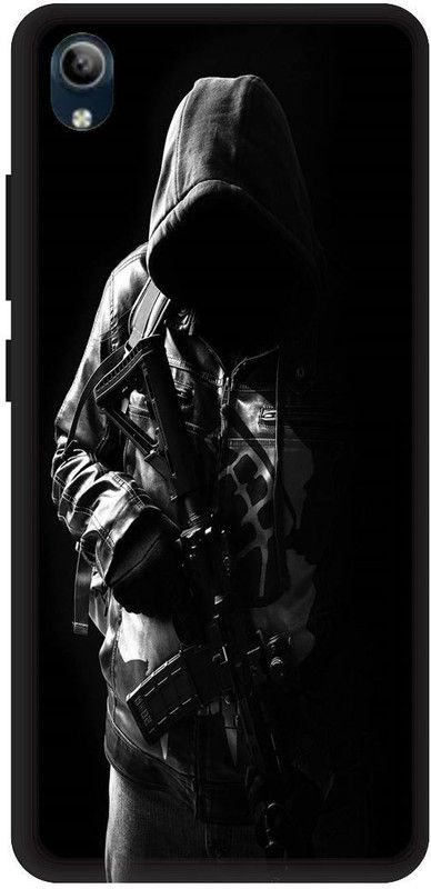 SSMORYA Back Cover for Vivo Y90  (Black, Hard Case, Pack of: 1)