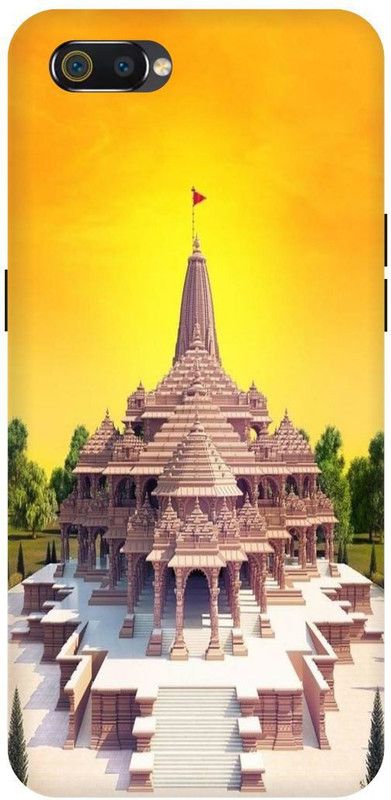THE NARAYANA COLLECTIONS Back Cover for REALME C2-RMX1941-RAM,JI,MANDIR,KHATU,BABA,SHYAM  (Multicolor, Hard Case, Pack of: 1)