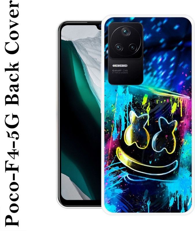 KLC Back Cover for Poco F4 5G  (Multicolor, Grip Case, Silicon, Pack of: 1)